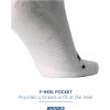 imageBrooks Ghost Quarter Socks I Performance Running Cushioned Socks with Arch Support for Men ampamp WomenWhite