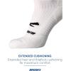 imageBrooks Ghost Quarter Socks I Performance Running Cushioned Socks with Arch Support for Men ampamp WomenWhite