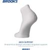 imageBrooks Ghost Quarter Socks I Performance Running Cushioned Socks with Arch Support for Men ampamp WomenWhite
