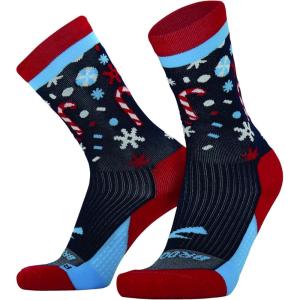 imageBrooks Ghost Crew Socks I Performance Running Cushioned Socks with Arch Support for Men ampamp WomenNavyRun Merry 23