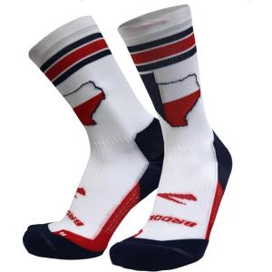 imageBrooks Ghost Crew Socks I Performance Running Cushioned Socks with Arch Support for Men ampamp WomenTexas23