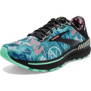 imageBrooks Womens Adrenaline GTS 22 Supportive Running ShoeBlackYuccaFlamingo Pink