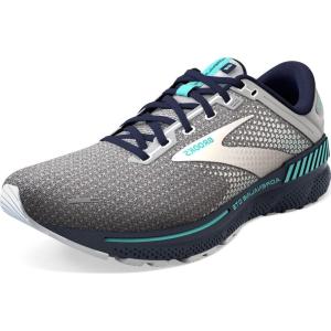 imageBrooks Womens Adrenaline GTS 22 Supportive Running ShoeGreyPeacoatAruba