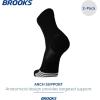imageBrooks Ghost Lite Crew Socks I Performance Running Comfort Fit with Arch Support for Men ampamp Women 2Pack SetBlack