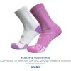 imageBrooks Ghost Lite Crew Socks I Performance Running Comfort Fit with Arch Support for Men ampamp Women 2Pack SetDk Orchid  WhiteOrchid