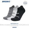 imageBrooks RunIn No Show Socks I Men ampamp Women Performance Athletic Running Socks I Comfort Fit 6Pack SetAsphaltWhiteBlack