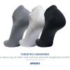 imageBrooks RunIn No Show Socks I Men ampamp Women Performance Athletic Running Socks I Comfort Fit 6Pack SetAsphaltWhiteBlack