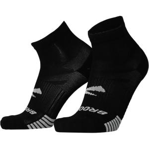 imageBrooks Ghost Lite Quarter Socks I Performance Running Comfort Fit with Arch Support for Men ampamp Women 2Pack SetBlack