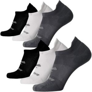 imageBrooks RunIn No Show Socks I Men ampamp Women Performance Athletic Running Socks I Comfort Fit 6Pack SetAsphaltWhiteBlack
