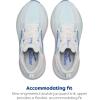 imageBrooks Womens Glycerin 22 Neutral Running ShoeWhiteLimpet ShellAmparo Blue