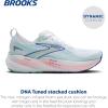 imageBrooks Womens Glycerin 22 Neutral Running ShoeWhiteLimpet ShellAmparo Blue