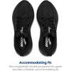 imageBrooks Mens Glycerin 22 Neutral Running ShoeBlackBlackEbony