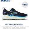 imageBrooks Mens Glycerin 22 Neutral Running ShoeBlackCobaltNeo Yellow