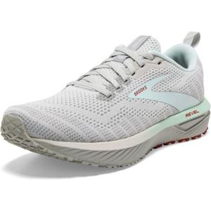imageBrooks Womens Revel 6 Neutral Running ShoeOyster MushroomAlloyBlue