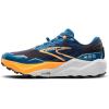 imageBrooks Mens Caldera 7 Trail Running ShoeEbonyBlue SapphireOrange