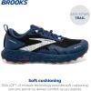 imageBrooks Mens Cascadia 17 GTX Waterproof Trail Running ShoeBlackBlueFirecracker