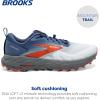 imageBrooks Mens Cascadia 17 Trail Running ShoeBlueNavyFirecracker