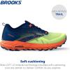 imageBrooks Mens Cascadia 17 Trail Running ShoeSharp GreenNavyFirecracker