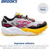 imageBrooks Womens Caldera 7 Trail Running ShoeLunar RockLemon ChromeBlack