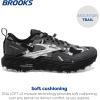 imageBrooks Womens Cascadia 17 Trail Running ShoeBlackEbonyOyster