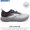 imageBrooks Womens Cascadia 17 Trail Running ShoeOysterBlackened PearlPurple