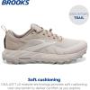 imageBrooks Womens Cascadia 17 Trail Running ShoeWhite SandChateau Grey