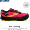 imageBrooks Womens Divide 4 Trail Running ShoeDiva PinkBlackLemon Chrome