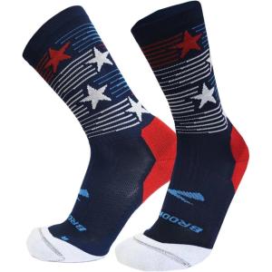 imageBrooks Ghost Lite Crew Socks I Performance Running Comfort Fit with Arch Support for Men ampamp WomenNavyRun Usa 24