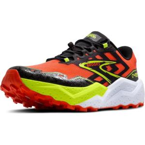 imageBrooks Mens Caldera 7 Trail Running ShoeCherry TomatoPhantomLime
