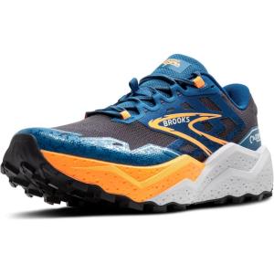 imageBrooks Mens Caldera 7 Trail Running ShoeEbonyBlue SapphireOrange