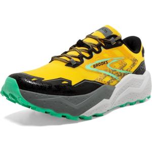 imageBrooks Mens Caldera 7 Trail Running ShoeLemon ChromeBlackSpringbud