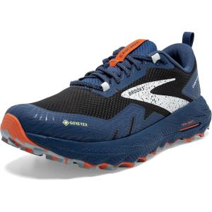imageBrooks Mens Cascadia 17 GTX Waterproof Trail Running ShoeBlackBlueFirecracker