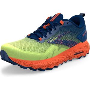 imageBrooks Mens Cascadia 17 Trail Running ShoeSharp GreenNavyFirecracker