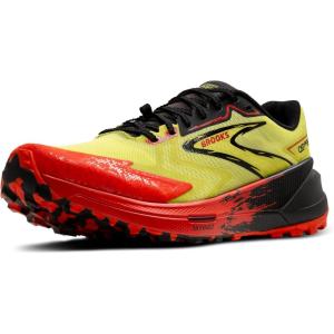 imageBrooks Mens Catamount 3 Trail Running ShoeAcid LimeCherry TomatoBlack