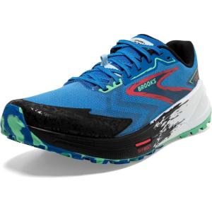 imageBrooks Mens Catamount 3 Trail Running ShoeVictoria BlueBlackSpring Bud