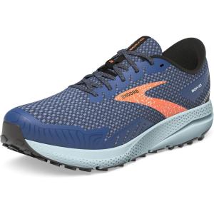 imageBrooks Mens Divide 4 Trail Running ShoeBlueNavyFirecracker