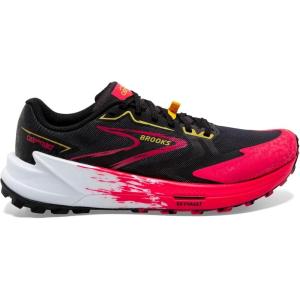 imageBrooks Womens Catamount 3 Trail Running ShoeBlackDiva PinkLemon Chrome