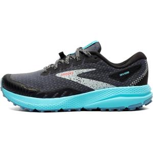 imageBrooks Womens Divide 4 Trail Running ShoeBlack Ebony Bluefish
