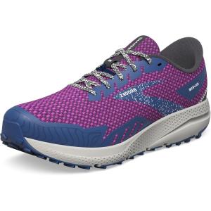imageBrooks Womens Divide 4 Trail Running ShoePurpleNavyOyster