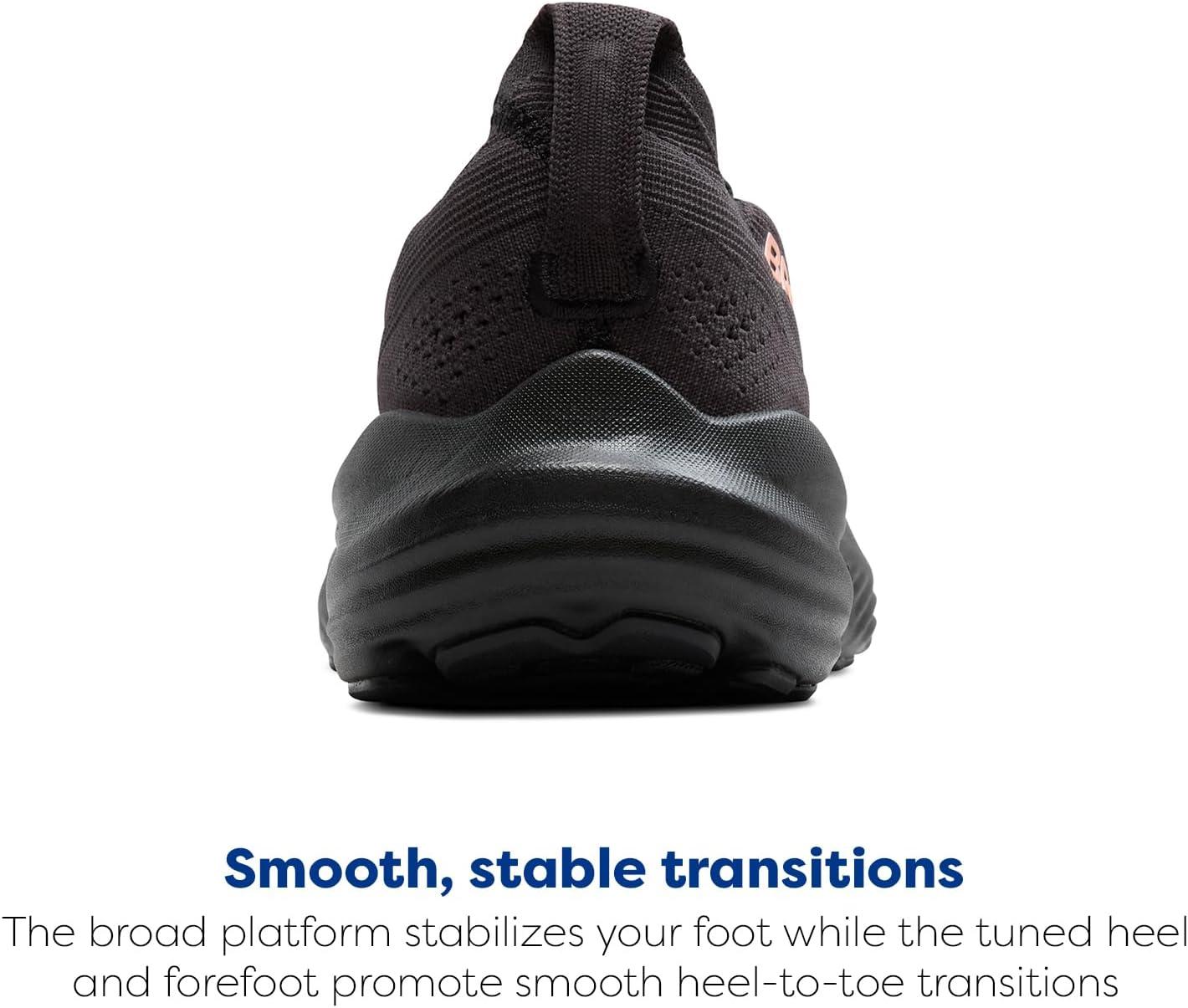 imageBrooks Womens Glycerin Stealthfit 22 Neutral Running ShoeBlackGreyRose Gold