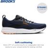 imageBrooks Mens Trace 4 Neutral Running ShoePeacoatBlackOrange Pop
