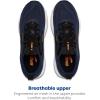 imageBrooks Mens Trace 4 Neutral Running ShoePeacoatBlackOrange Pop