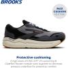 imageBrooks Womens Ghost Max SuedeLeather Neutral Running ampamp Walking ShoeBlackPrimerBiscuit
