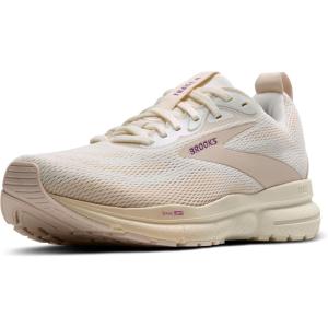 imageBrooks Womens Trace 4 Neutral Running ShoeCoconut MilkAlmondPurple