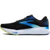 imageBrooks Mens Ghost 16 Neutral Running ShoeBlackCobaltNeo Yellow