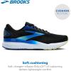 imageBrooks Mens Ghost 16 Neutral Running ShoeBlackCobaltNeo Yellow