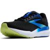 imageBrooks Mens Ghost 16 Neutral Running ShoeBlackCobaltNeo Yellow