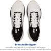 imageBrooks Womens Anthem 7 Neutral Running ShoeWhiteBlackTan