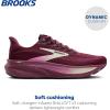 imageBrooks Womens Ghost 17 Neutral Running ShoeBurgundyPinkGreen