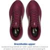 imageBrooks Womens Ghost 17 Neutral Running ShoeBurgundyPinkGreen
